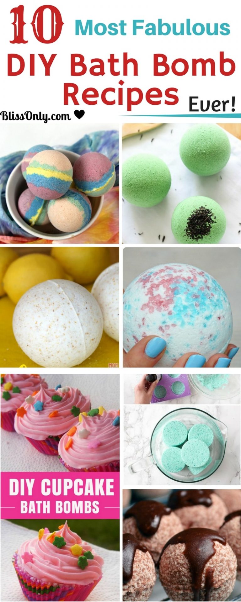 10 Most Fabulous DIY Bath Bomb Recipes Ever ! - BlissOnly