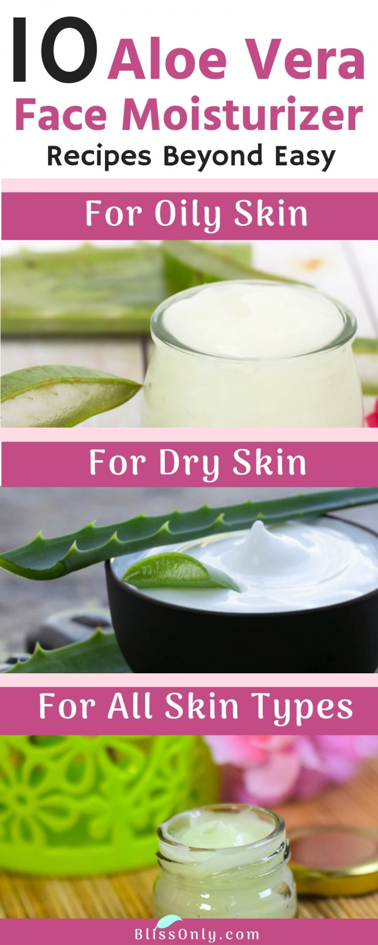 10 Easy Aloe Vera Face Moisturizer Recipes BlissOnly