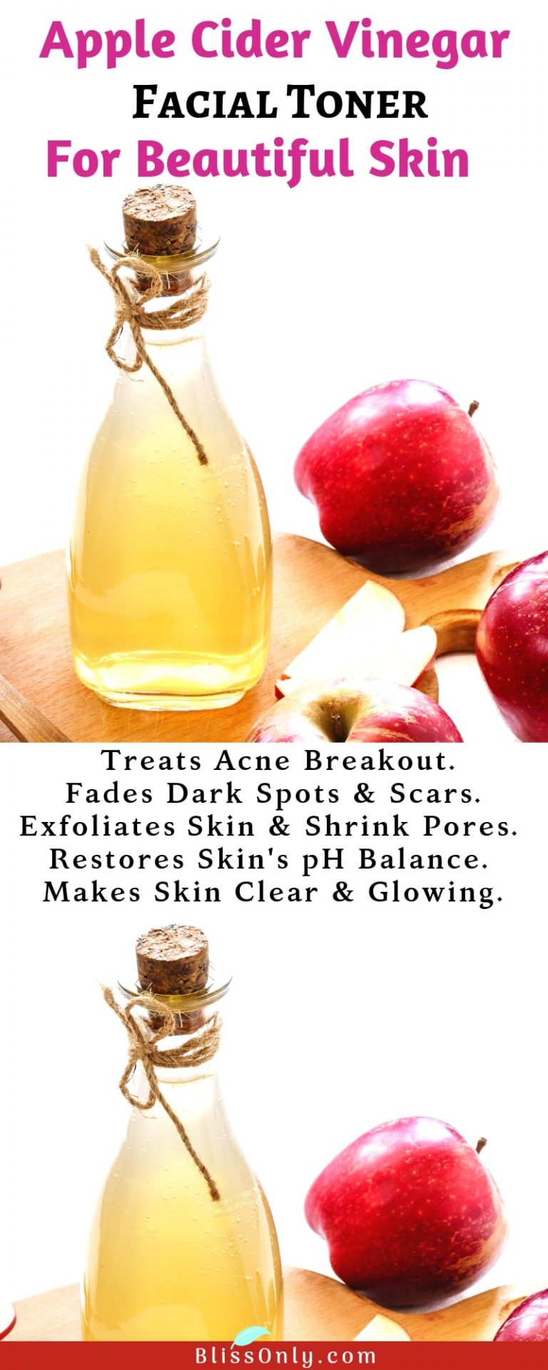 DIY Apple Cider Vinegar Face Toner BlissOnly