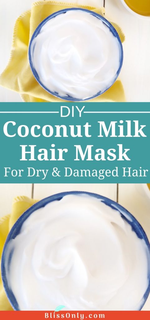 Coconut Milk Hair Mask For Dry And Damaged Hair - BlissOnly