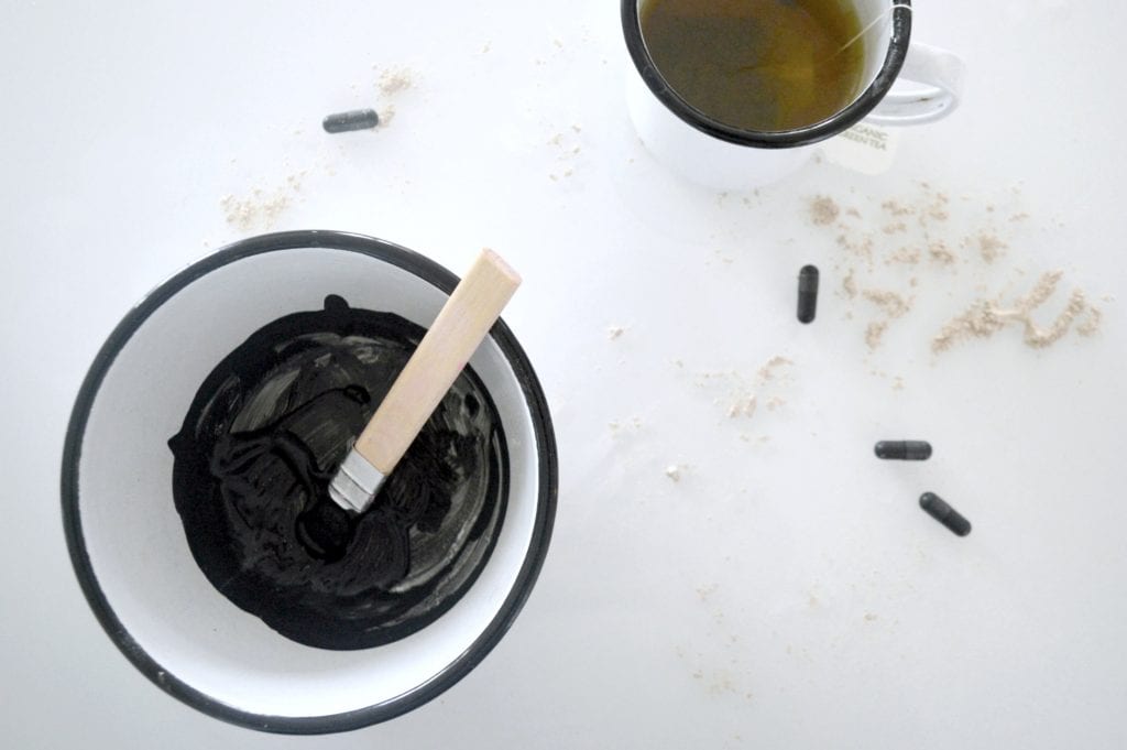 DIY charcoal mask