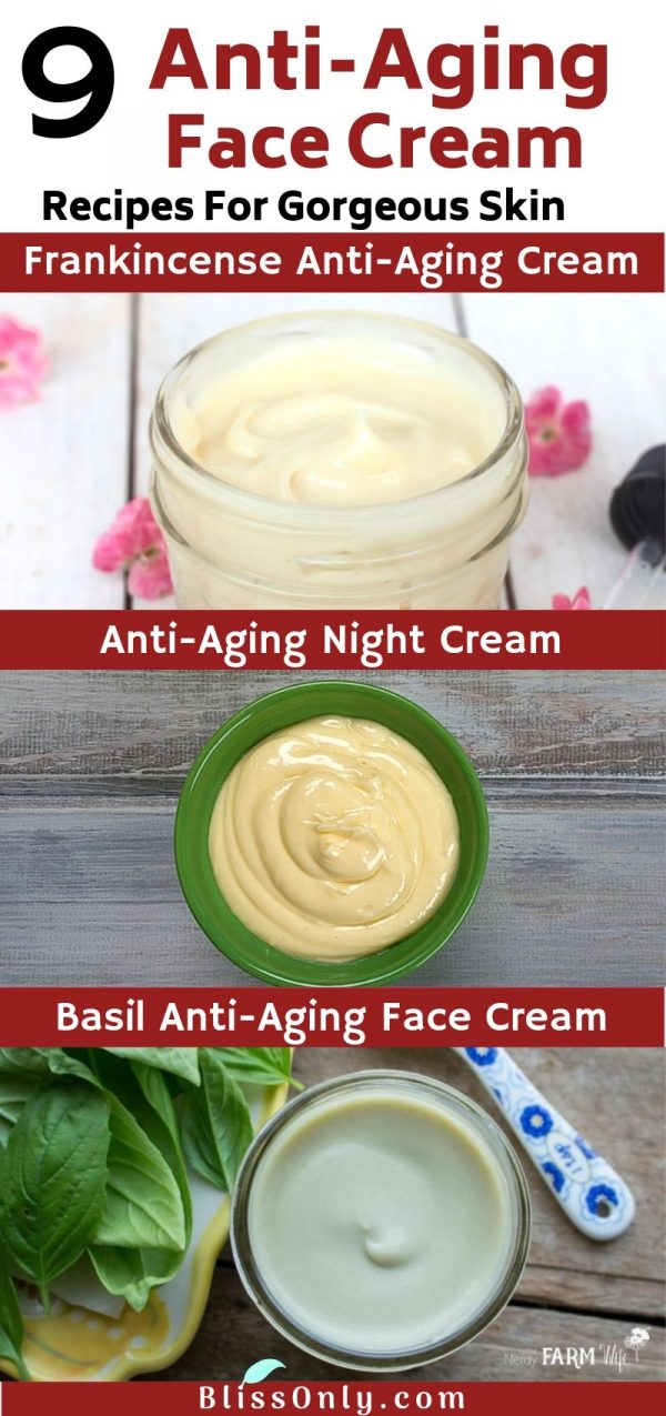 9 DIY AntiAging Face Cream Recipes BlissOnly