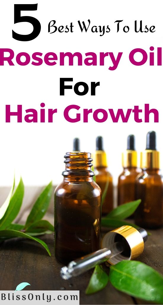 rosemary oil for hair growth - BlissOnly